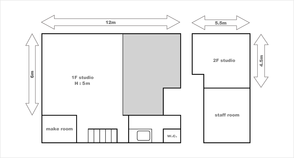 スタジオの図面